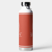 Bouteille D'eau Orange Monogrammé (Droite)