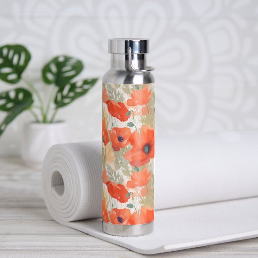 Bouteille D'eau Orange Poppy Meadow (Yoga)