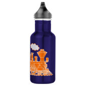 Bouteille D'eau Orange train enfants nom complet boisson turquoise (Droite)