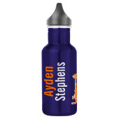 Bouteille D'eau Orange train enfants nom complet boisson turquoise (Gauche)