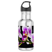 Bouteille D'eau Orchidée blanche et violette (Devant)