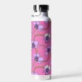 Bouteille D'eau Orchidées et chaînes, violet et rose (Plage)
