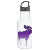 Bouteille D'eau Orignaux pourpres (Devant)