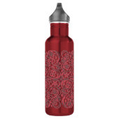 Bouteille D'eau Ornate Pink Flower Pattern (Droite)