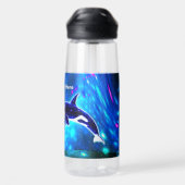 Bouteille D'eau Orque Cosmique (Arrière)