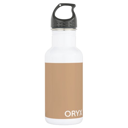 Bouteille D'eau Oryx brown beige color name (Devant)