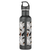 Bouteille D'eau Os bergers allemands et pattes (Dos)