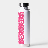 Bouteille D'eau Os de dinosaures (rose) (Gauche)