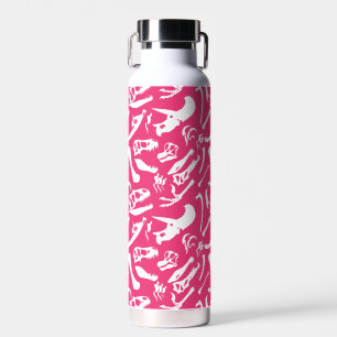 Bouteille D'eau Os de dinosaures (rose)