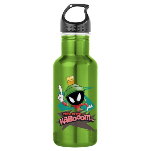 Bouteille D'eau "Où est le Kabooom" Points MARVIN MARTIAN™ (Devant)