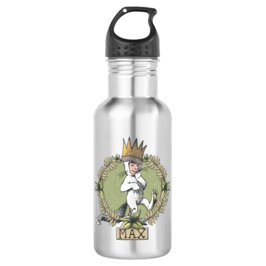 Bouteille D'eau Où sont les choses sauvages | Insigne max. (Devant)