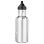 Bouteille D'eau Où sont les monstres Citation - Rose (Droite)