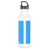 Bouteille D'eau Oubliez-moi le nom de la couleur bleue (Dos)