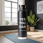 Bouteille D'eau Oui Vous Pouvez Personnaliser Nom Exercice Gym<br><div class="desc">Moderne Oui Vous Pouvez Personnaliser Nom Entraînement Gym Cuivre Vacuum Insulated Water Bottle design. Vous pouvez laisser les mots "OUI VOUS POUVEZ" ou le customiser avec votre propre texte. Ajoutez-y votre nom. Il est simple et facile à personnaliser selon vos besoins. La bouteille d'eau garde vos boissons froides en été...</div>