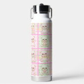 Bouteille D'eau Ours en peluche patchwork mignon Couverture sans c (Salle de sport)