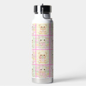 Bouteille D'eau Ours en peluche patchwork mignon Couverture sans c (Gym)