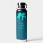 Bouteille D'eau Ours kodiak bleu (Arrière)