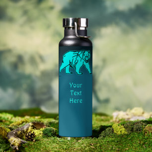 Bouteille D'eau Ours kodiak bleu