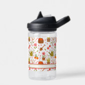 Bouteille D'eau Outils de jardinage mignon et Plante Motif sans co (Gauche)