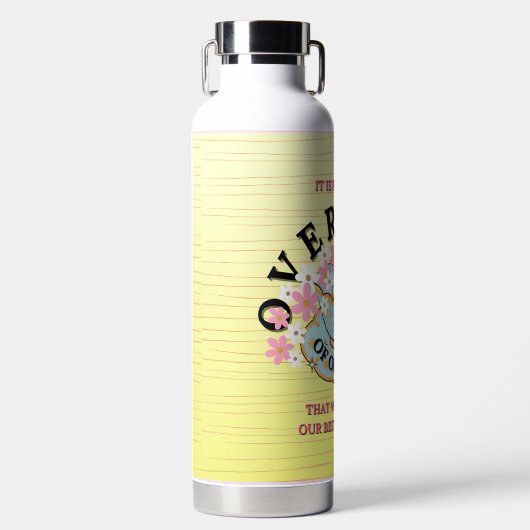 Bouteille d'eau OVERFLOW conçue par Adiela Akoo (Avant)