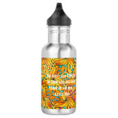 Bouteille D'eau Page de coloriage Personnalisé Monogramme blanc et (Droite)