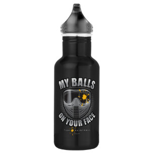 Bouteille D'eau Paintball sur votre visage