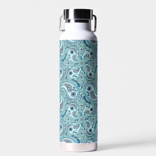 Bouteille D'eau Paisley en bleu bébé (Avant)