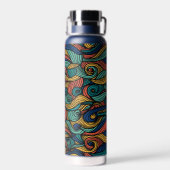 Bouteille D'eau Paisley haché (Arrière)