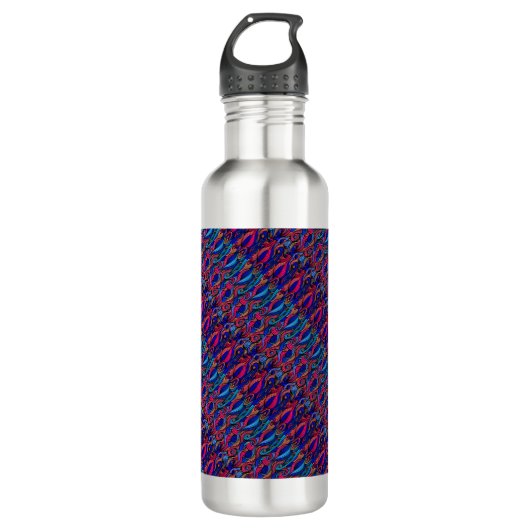 Bouteille D'eau Paisley haché (Devant)