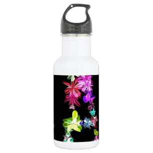 Bouteille D'eau "PAIX" dans l'art des fleurs Imprimer