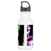 Bouteille D'eau "PAIX" en fleurs Impression d'art (Dos)