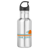 Bouteille D'eau Palm Beach Floride Sun Palm Trees (Devant)