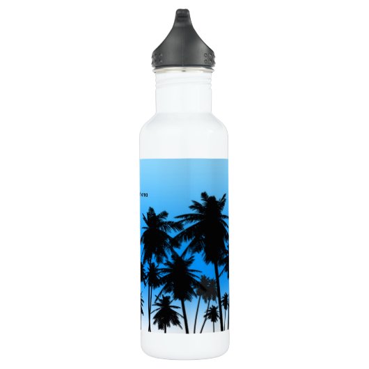 Bouteille D'eau Palm Trees Blue Beach Thème tropical (Droite)