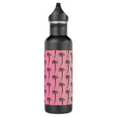 Bouteille D'eau Palmier tropical Motif rose (Droite)