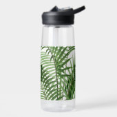 Bouteille D'eau Palmier vert tropical Monogramme (Gauche)