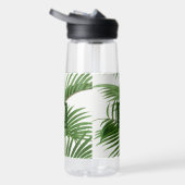 Bouteille D'eau Palmier vert tropical Monogramme (Droite)