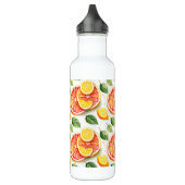 Bouteille D'eau Pamplemousse et citrons Aquarelle Citrus (Gauche)