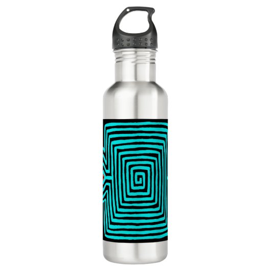 Bouteille D'eau Panama Mola Tortoise - Noir bleu (Devant)