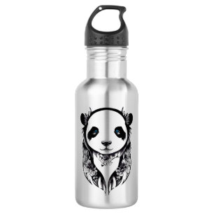 Bouteille D'eau Panda Bear Wild Animal Nature Illustration Art Tat