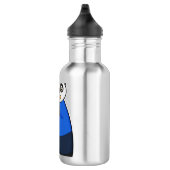 Bouteille D'eau Panda comme musicien avec Flûte (Droite)