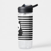 Bouteille D'eau Panda et rayures noirs et blancs (Gauche)