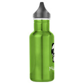 Bouteille D'eau Panda joyeux Nom des filles personnalisées (Gauche)