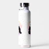 Bouteille D'eau Panda Ours animal Monogramme Enfant rose (Plage)