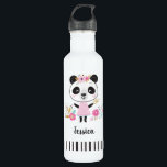 Bouteille D'eau Panda rose mignon<br><div class="desc">Une jolie bouteille d'eau rose panda. Idéal pour tous les jours,  ou pour revenir à l'essentiel de l'école. Personnalisez-le avec le nom de votre fille. Fait aussi un cadeau d'anniversaire amusant,  ou fête d'anniversaire en faveur. Conçu pour vous par Blackberry Boulevard.</div>