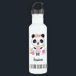 Bouteille D'eau Panda rose mignon<br><div class="desc">Une jolie bouteille d'eau rose panda. Idéal pour tous les jours,  ou pour revenir à l'essentiel de l'école. Personnalisez-le avec le nom de votre fille. Fait aussi un cadeau d'anniversaire amusant,  ou fête d'anniversaire en faveur. Conçu pour vous par Blackberry Boulevard.</div>