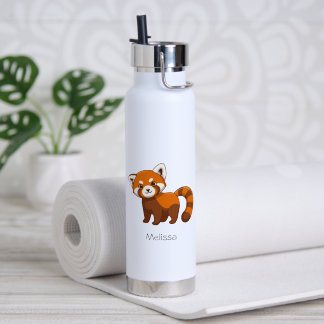 Bouteille D'eau Panda roux personnalisé Che