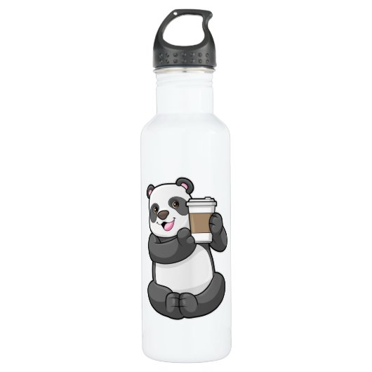 Bouteille D'eau Panda with Coffee to go (Devant)