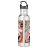 Bouteille D'eau Panic Waves peinture à l'huile (Dos)