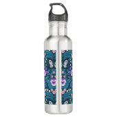 Bouteille D'eau Pansies, oiseaux et papillons (Dos)