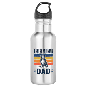 Bouteille D'eau Papa de chien de montagne bernois conception vecto
